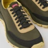 Drift Trail Green Textile And Nubuck Sneakers For Men
