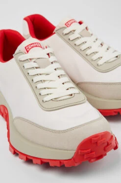 Drift Trail VIBRAM White Recycled PET And Nubuck Sneakers For Men