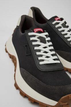 Drift Trail VIBRAM Black Recycled PET And Nubuck Sneakers For Men