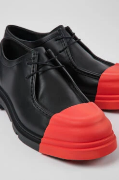 Junction Black Leather Shoes For Men