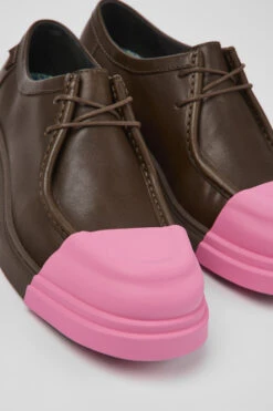 Junction Brown Leather Shoes For Men