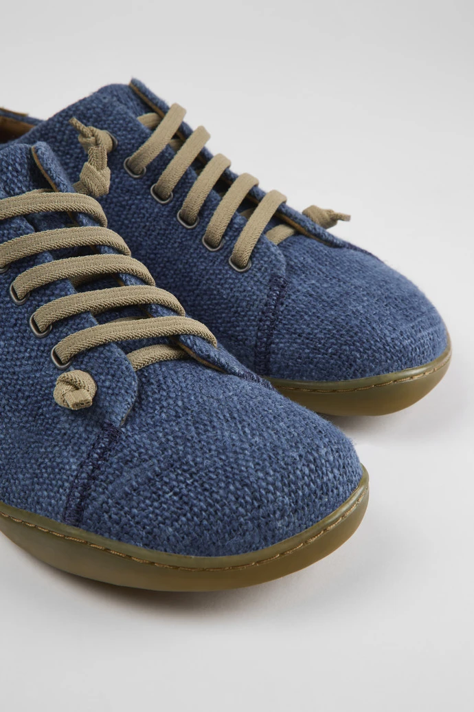 Peu Blue Textile Shoes For Men