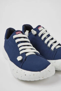 Peu Stadium Blue Textile Sneakers For Men