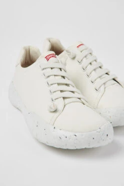 Peu Stadium White Textile Sneakers For Men
