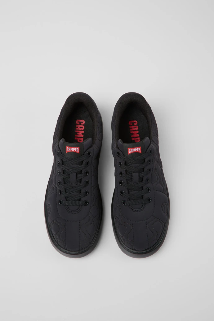 Runner K21 Black Textile Sneakers For Men - Image 4