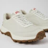 Drift Trail VIBRAM White Non-dyed Leather Sneakers For Men