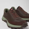 Drift Trail VIBRAM Burgundy Leather And Nubuck Sneakers For Men