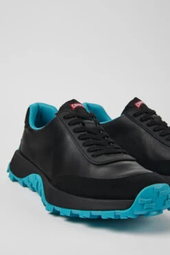 Drift Trail VIBRAM Black Leather And Nubuck Sneakers For Men