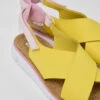 Oruga Yellow And Pink Sandals For Women