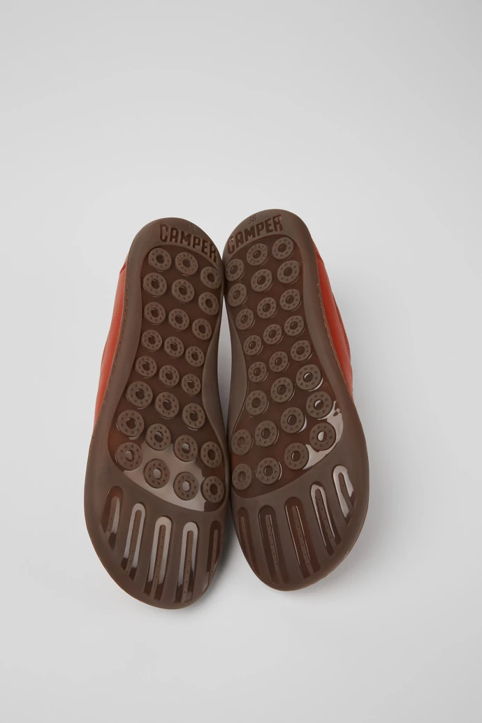 Peu Red Leather Shoes For Women - Image 5