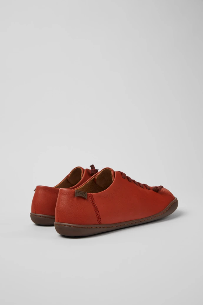 Peu Red Leather Shoes For Women - Image 3