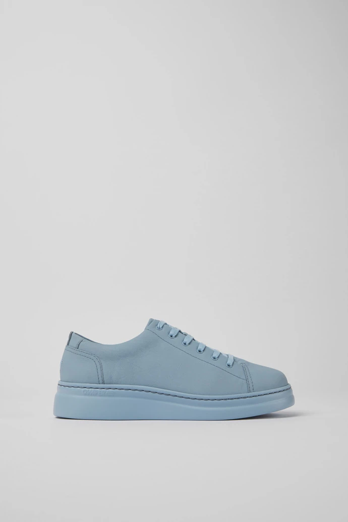 Runner Up Blue Leather Sneakers For Women - Image 2