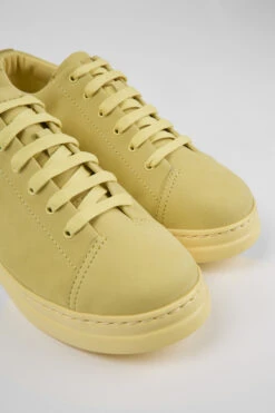Runner Up Yellow Nubuck Sneakers For Women