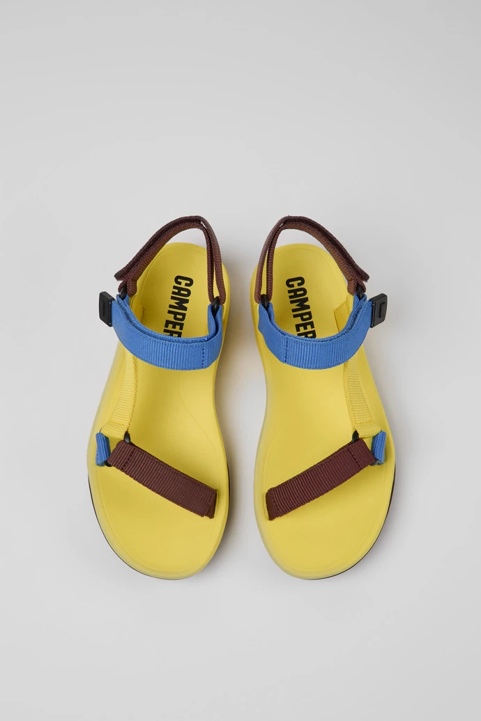 Match Yellow, Blue, And Burgundy Sandals For Women - Image 4