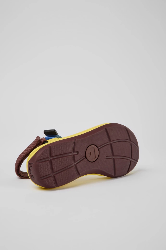 Match Yellow, Blue, And Burgundy Sandals For Women - Image 5