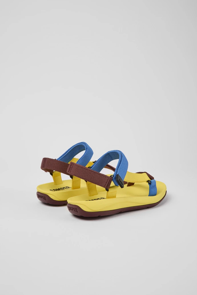 Match Yellow, Blue, And Burgundy Sandals For Women - Image 3