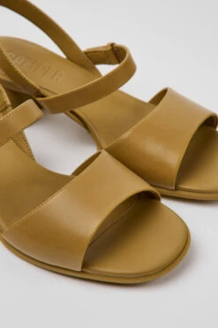 Katie Brown Leather Sandals For Women
