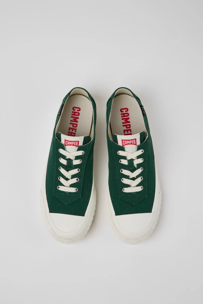 Camaleon Green Recycled Cotton Sneakers For Women - Image 4