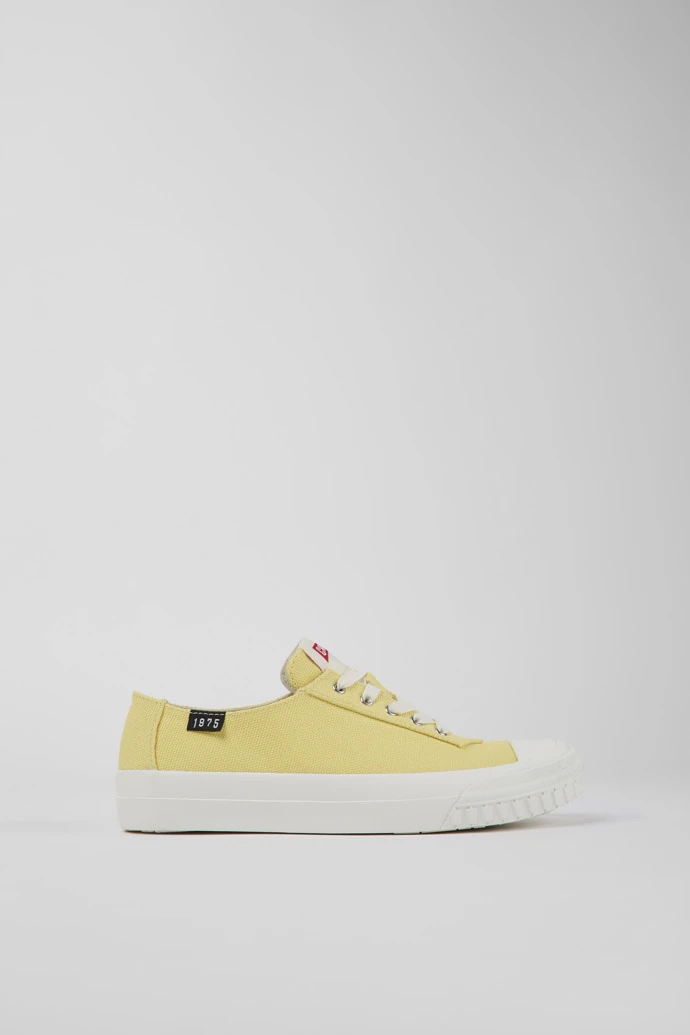 Camaleon Yellow Recycled Cotton Sneakers For Women - Image 2