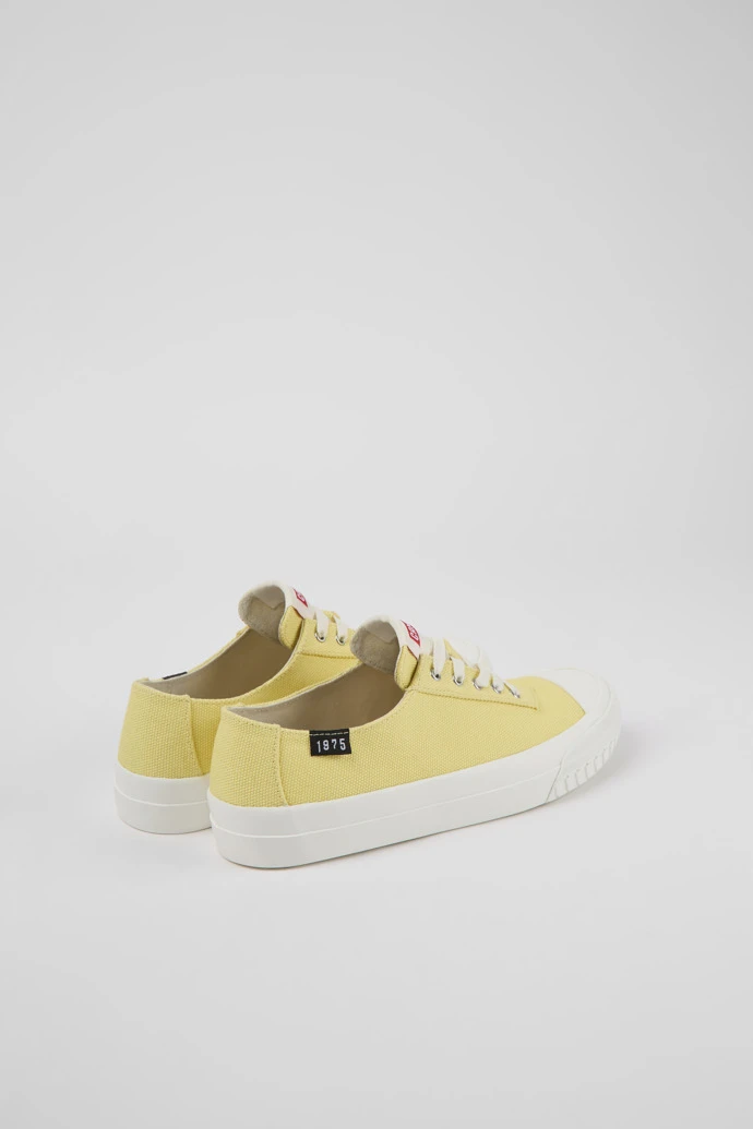 Camaleon Yellow Recycled Cotton Sneakers For Women - Image 3