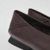 Casi Myra Brown Leather Ballerinas For Women