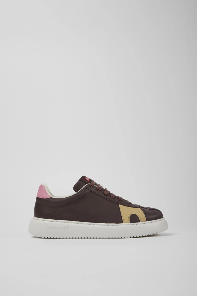 Twins Brown Leather And Nubuck Sneakers For Women - Image 2