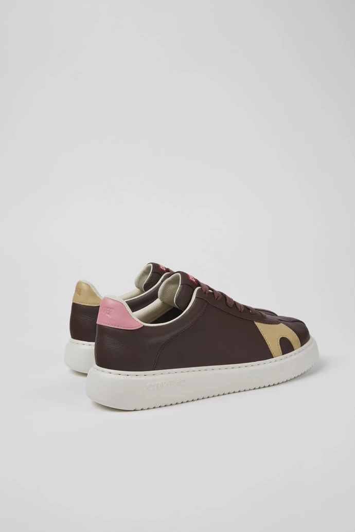 Twins Brown Leather And Nubuck Sneakers For Women - Image 3