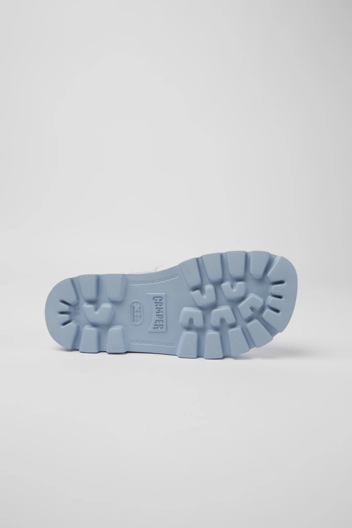 Brutus Sandal White And Blue Printed Leather Sandals For Women - Image 5