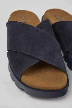Brutus Sandal Navy Blue Nubuck Sandals For Women