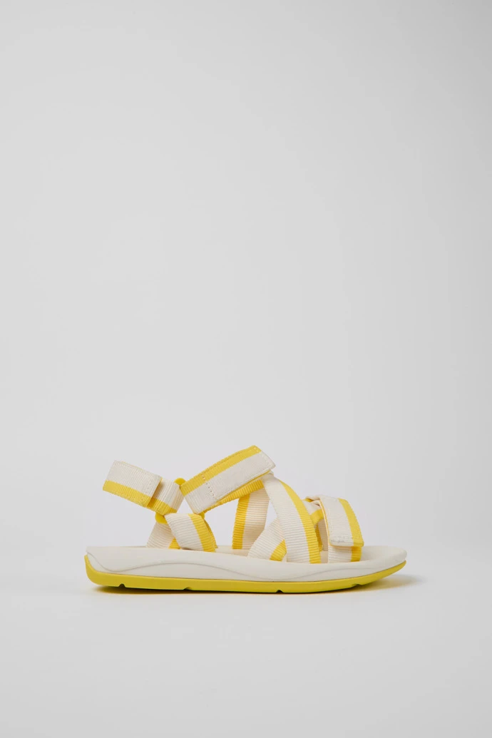 Match White And Yellow Recycled PET Sandals For Women - Image 2