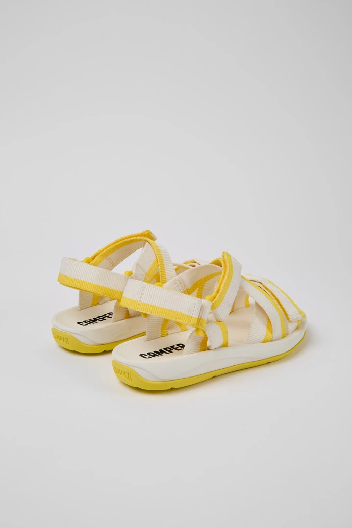 Match White And Yellow Recycled PET Sandals For Women - Image 3