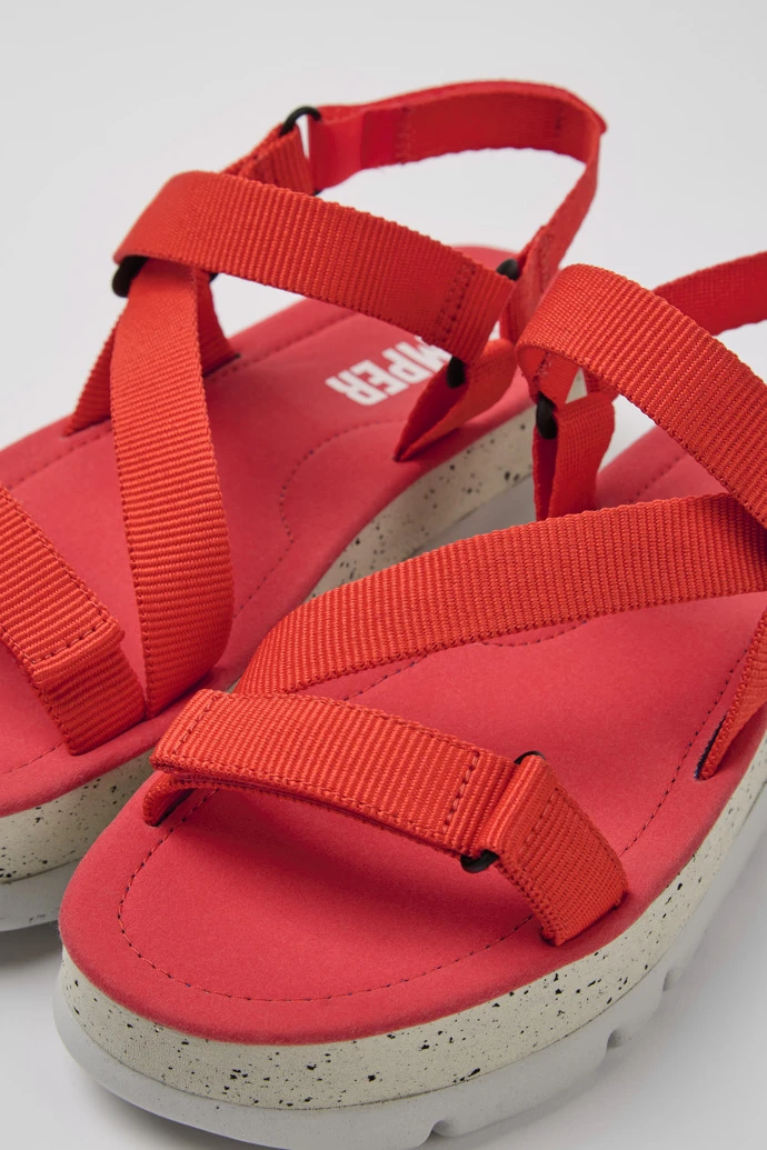 Oruga Up Red Recycled PET Sandals For Women