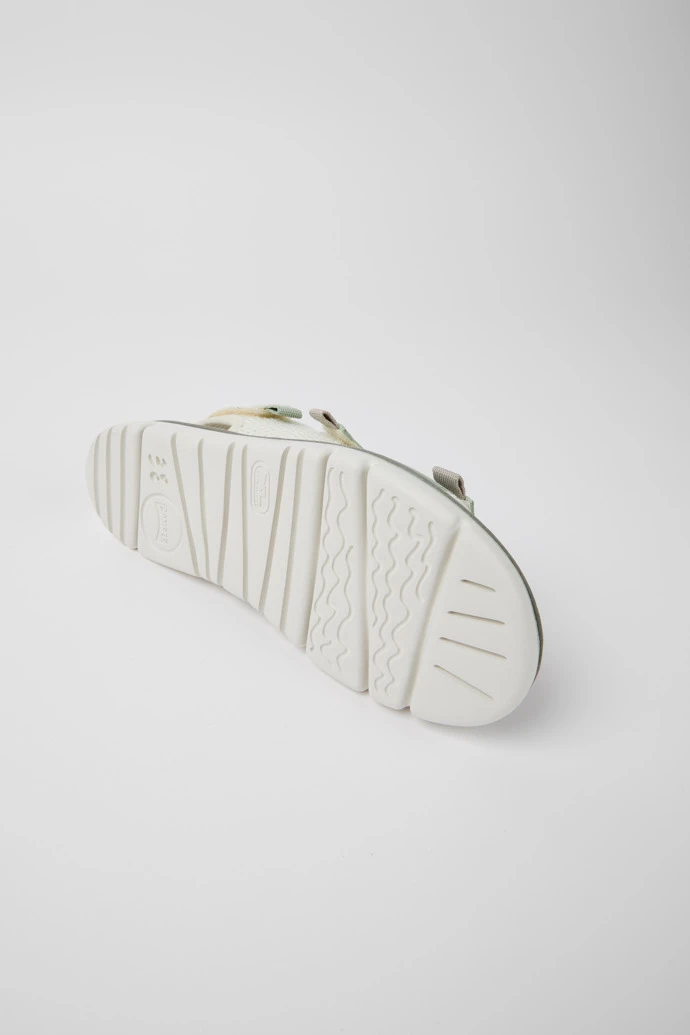 Oruga White, Green, And Grey Sandals For Women - Image 5