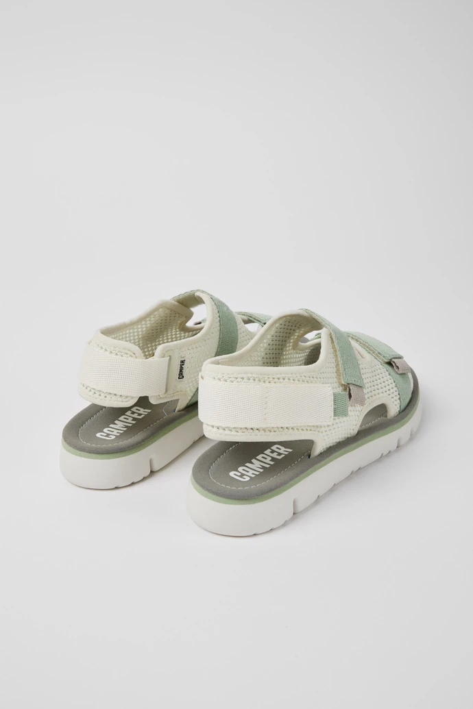 Oruga White, Green, And Grey Sandals For Women - Image 3