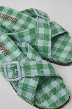 Atonik Blue And Green Sandals For Women