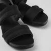 Minikaah Black Recycled PET And Nylon Sandals For Women
