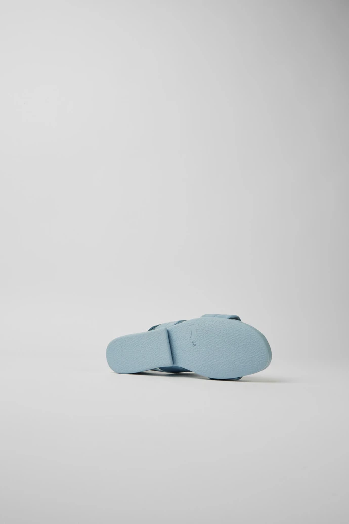 Minikaah Blue Leather Sandals For Women - Image 5