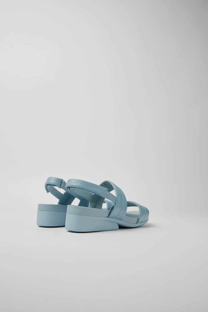 Minikaah Blue Leather Sandals For Women - Image 3