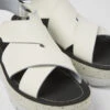 Oruga Up White Leather Sandals For Women