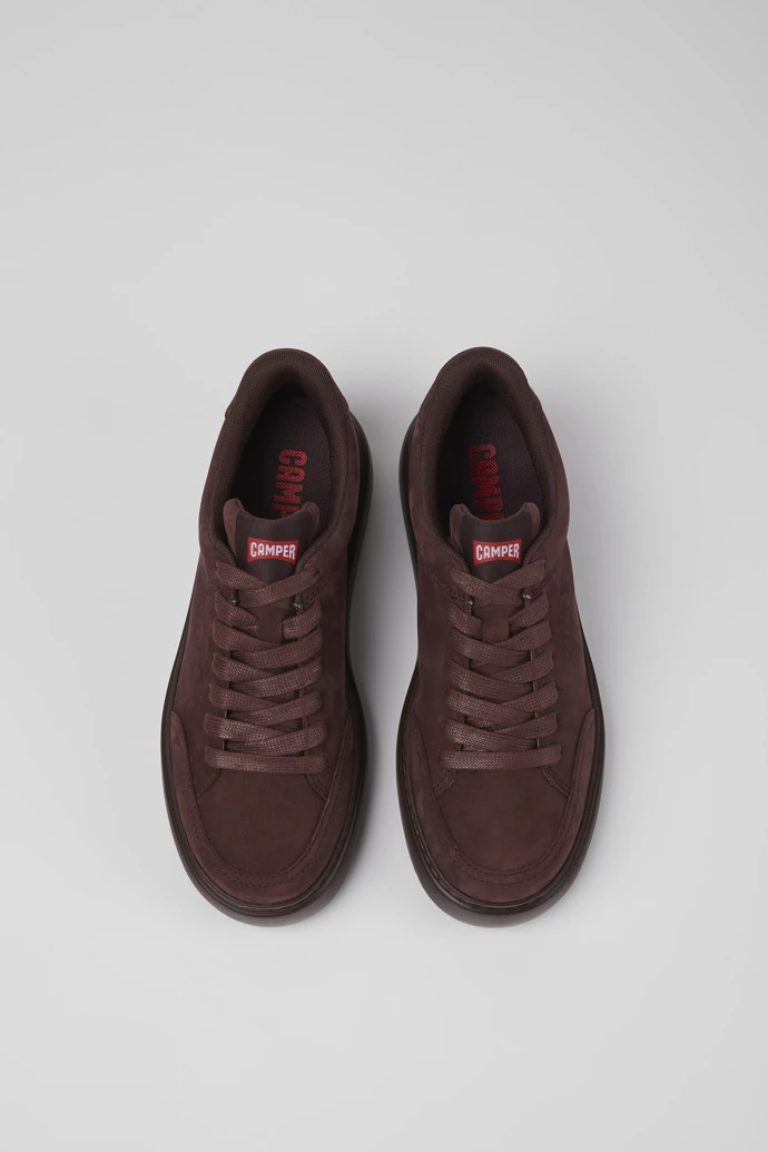 Runner K21 Burgundy Nubuck Sneakers For Women - Image 4