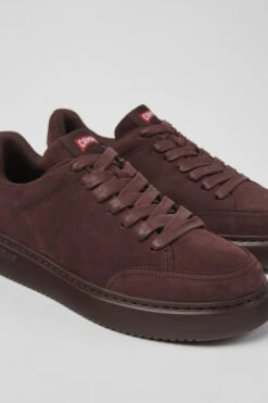 Runner K21 Burgundy Nubuck Sneakers For Women
