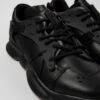 Karst Black Leather And Textile Sneakers For Women