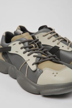 Twins Multicolored Leather And Textile Sneakers For Women