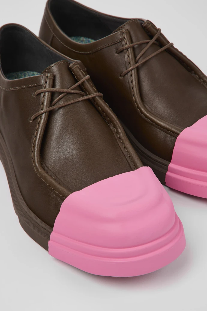 Junction Brown Leather Shoes For Women