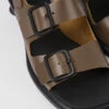 Dina Brown Leather Sandals For Women
