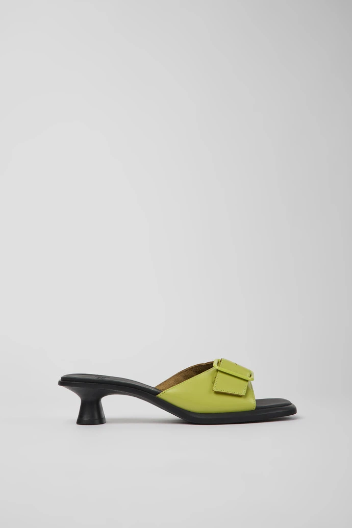 Dina Green Leather Sandals For Women - Image 2