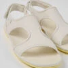 Right White Leather Sandals For Women