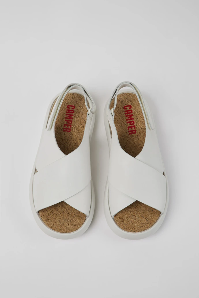 Pelotas Flota White Leather Sandals For Women - Image 4