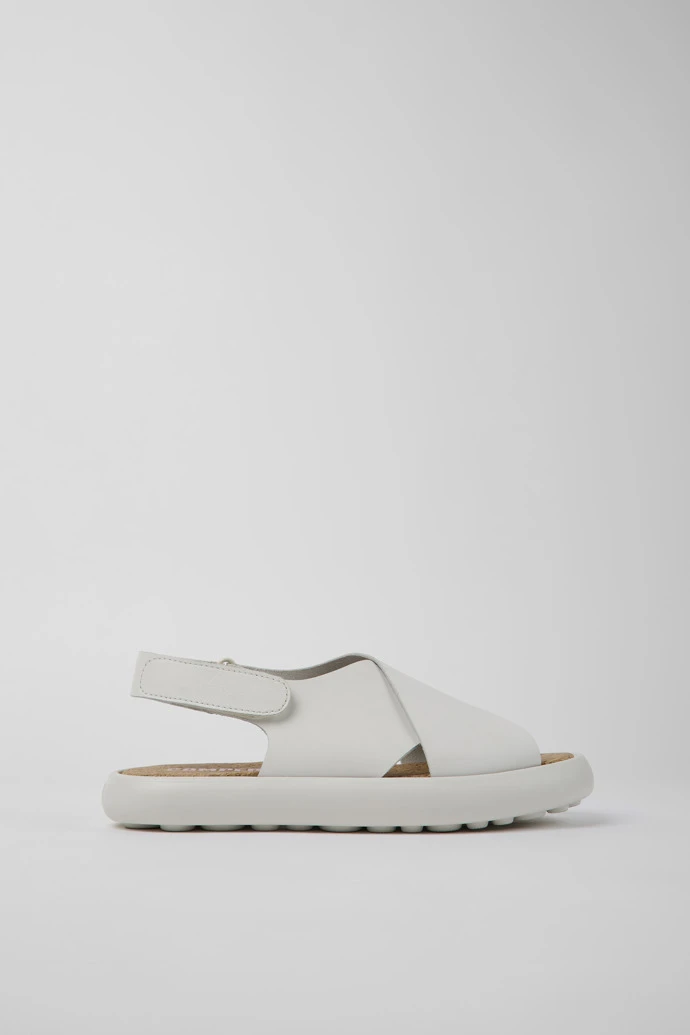 Pelotas Flota White Leather Sandals For Women - Image 2