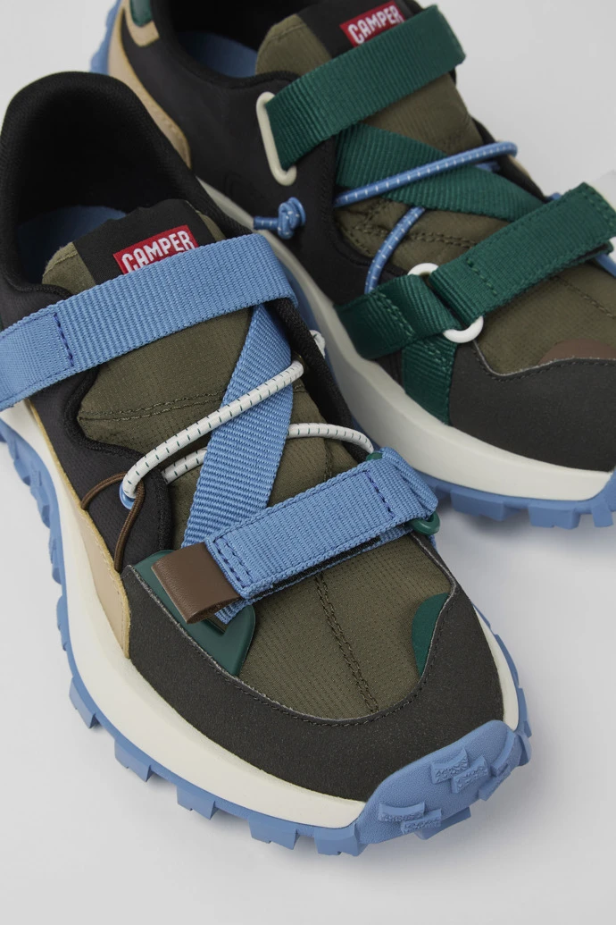 Twins Multicolored Textile And Nubuck Sneakers For Women